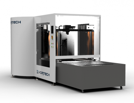 원단 백색화 레이저 시스템 - Hortech는 3D 대면적 레이저 엔그레이빙, 노화 처리 및 절단에 사용됩니다.